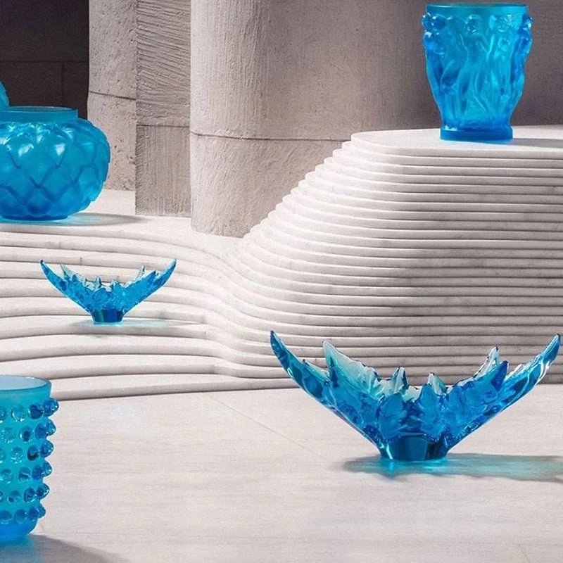 Lalique Champs-Elysees Bowl Small - Blue Crystal 10760800