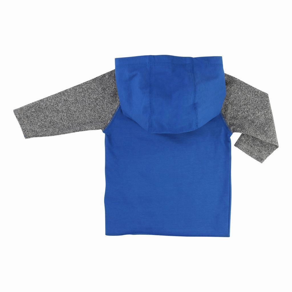 Little Marc Jacobs Mouse Hockey Longsleeve Blue Hooded Top