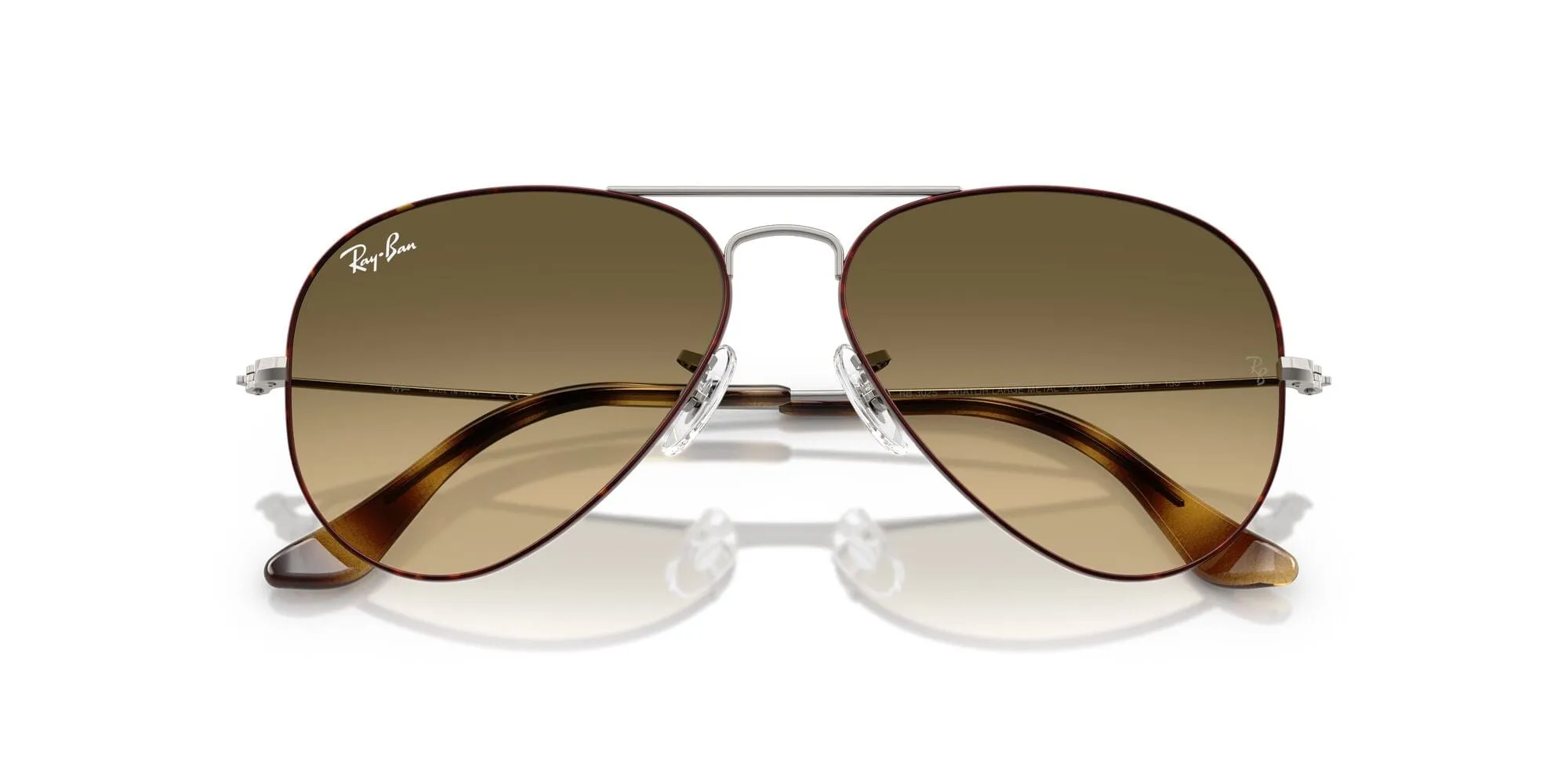 RB3025 92700A (62)  havana  gunmetal/brown vintage gradient black lens