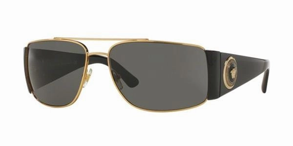VE2163 100287 BLACK GOLD FRAME/GREY LENS