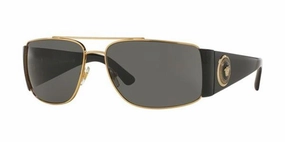 VE2163 100287 BLACK GOLD FRAME/GREY LENS