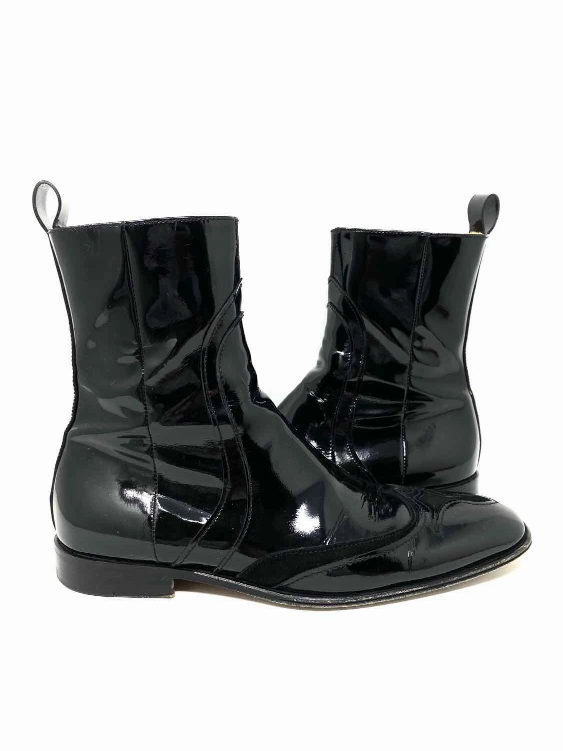 Versace Men's Black Shoe Size 7.5 Boots