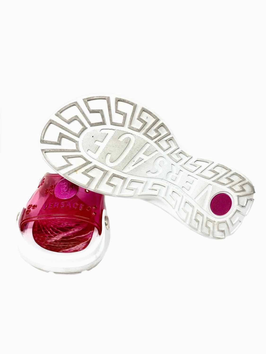 Versace Women's Pink PVC Medusa Size 36/6 Slide