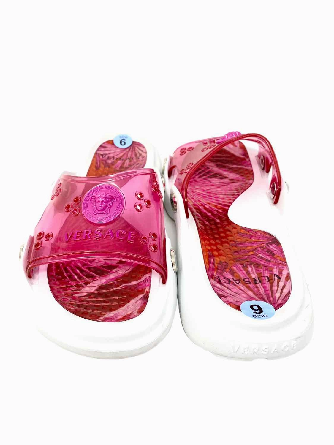 Versace Women's Pink PVC Medusa Size 36/6 Slide